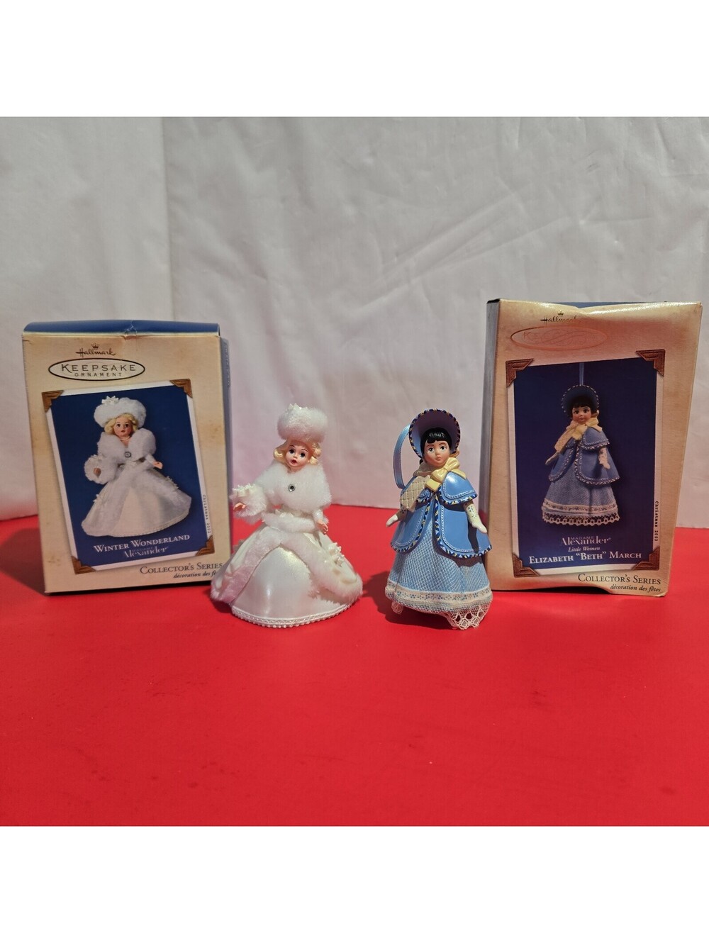 2 Hallmark Keepsake Madame Alexander Christmas Ornaments 2002 & 2003 with Boxes